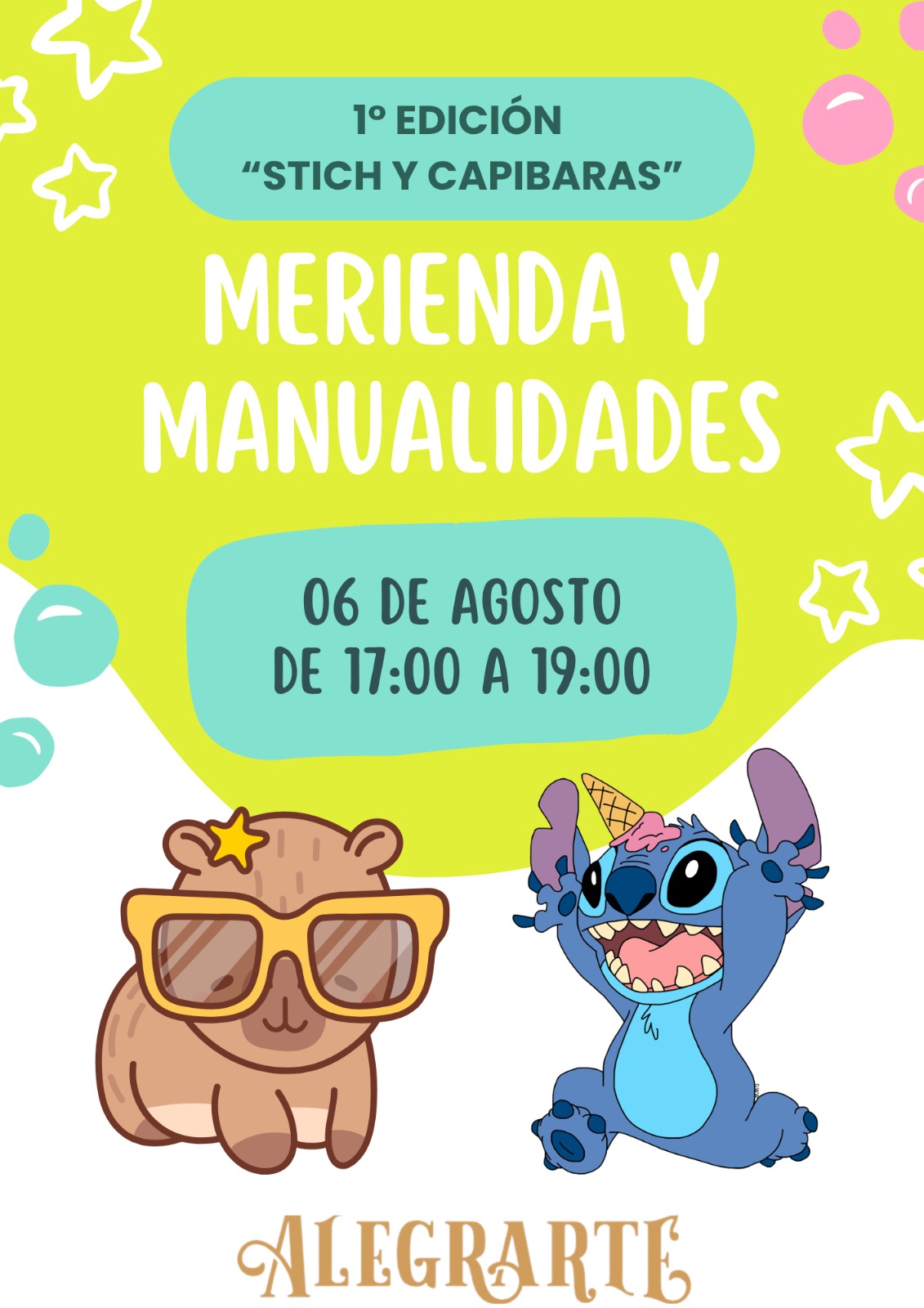 Merienda y manualidades